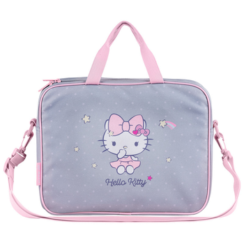Шкільна текстильна сумка Kite Hello Kitty HK25-589-1 34х27х7 (формат А4) сірий