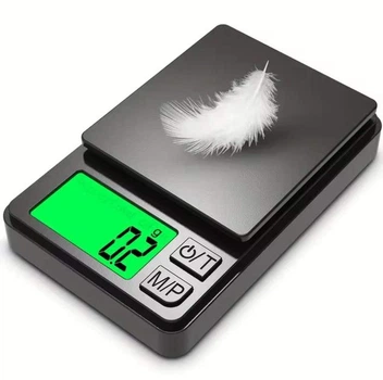Весы ювелирные высокоточные (0.1g) до 1000g, 2хААА, black