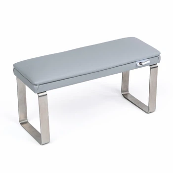 Маникюрная подставка для рук (Подлокотник) ECO STAND ELEGANCE на металлических ножках, серая