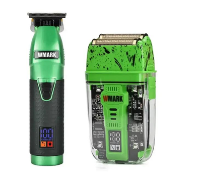 Набор для стрижки WMARK Barber Hair Expert мотор: 6800 об/мин цвет зелёный