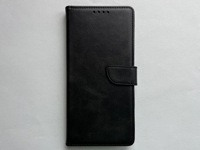 Защитный чехол-книжка WAVE Fold Case для Xiaomi Redmi Note 11 4G черный, из матовой искусственной кожи со слотами для карт, карман для купюр, магнитная застежка