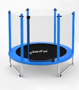 Батут дитячий Just Fun 152 см з сіткою BLUE