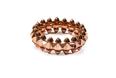 Кольцо с шипами из красного золота 22 K-0310