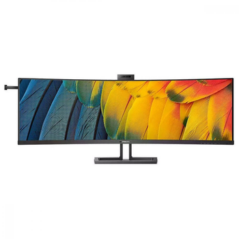 Монітор вигнутий Philips (45B1U6900CH) 44.5" Dual QHD V 2xHDMI DP USB-C RJ-45 USB-hub cam HAS