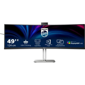 Монітор вигнутий Philips (49B2U5900CH) 48.8" VA 5120x1440 2xHDMI DP 2xUSB-C RJ-45 USB-hub cam HAS