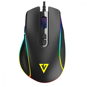 Мишка дротова Modecom Veles Volcano ігрова 12800dpi 8 кнопок RGB Black