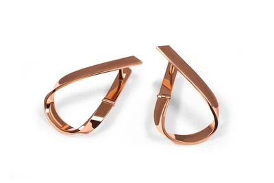 Серьги из красного золота S-0122
