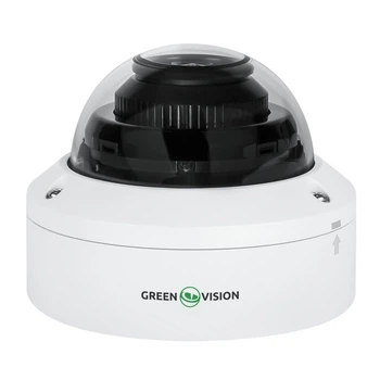Купольна IP-камера GreenVision GV-174 Ultra AI — 5 Мп, зовнішня, IP67, POE, інфрачервона, білий корпус