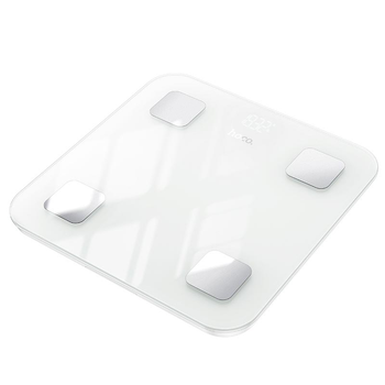Весы напольные Hoco Smart Body Fat Scale HI21 синхронизация со смартфоном и мониторинг здоровья White