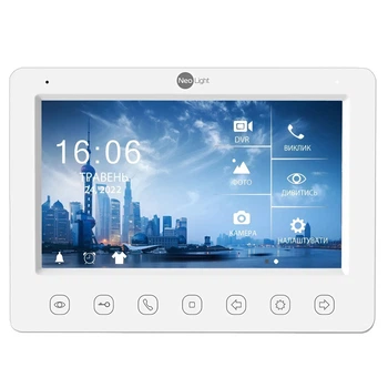 Видеодомофон с цветным дисплеем NeoLight KAPPA+HD 7" 16:9 1024×600 Белый (99-00005722)