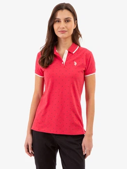Поло женское U.S. Polo Assn 215855-ZH00A(WINTERBERRY) XS Красное (786660506679)