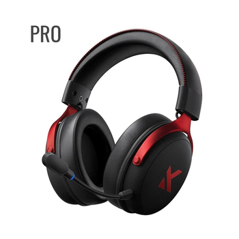 Наушники Mchose V9 Pro беспроводные bluetooth и 2.4G для ПК, PS, Switch, телефона - Чёрный/Красный