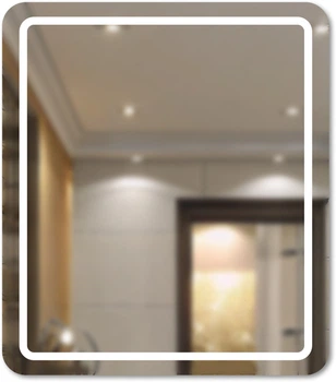 Зеркало МОЙДОДЫР Tina 70x80/80x70 с LED-подсветкой