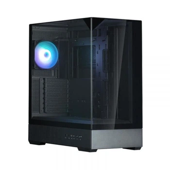 Корпус Zalman p40 Prism, Black, Mid Tower, без бп, для atx / Micro atx / Mini itx, 1xType-C / 2xUSB 3.0, макс. cpu - 165 мм / vga - 420 мм, 1x120 мм argb, боковая, верхняя и передняя панели из закаленного стекла