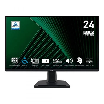 MSI Монітор ips 23.8" fhd (1920 x 1080) 1ms 100Hz 178/ 178 vga/dp/hdmi /колонки 2*2w pro mp245g
