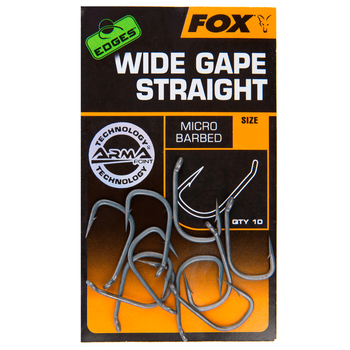 Крючки тефлоновые Fox Edges Armpoint Wide Gape Straight size 6,CHK177
