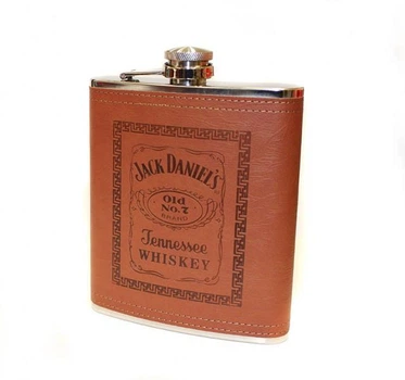 Фляга шкіряна Jack Daniels 530 мл