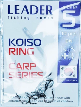 Крючок Leader KOISO RING № 5 (10 hooks)