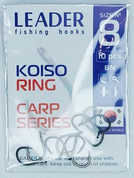 Гачок Leader KOISO RING № 8 (10 hooks)