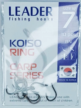 Гачок Leader KOISO RING № 7 (10 hooks)