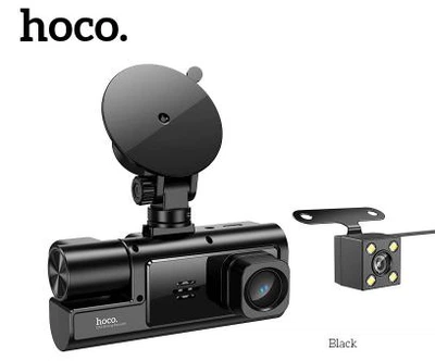 Видеорегистратор HOCO DI60 World трехэкранный одновременный дисплей (версия Wi-Fi) |720p передний/480p задний/480p внутренний|
