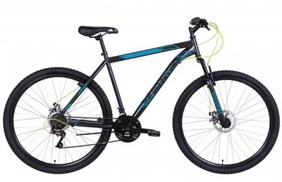 Велосипед DISCOVERY 29" RIDER AM DD рама 21" черный/синий