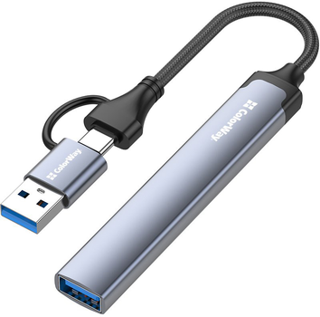 USB-хаб ColorWay USB-A/USB-C 4-в-1 USB2.0х2/USB3.0/USB-C2.0 (CW-HUB06)