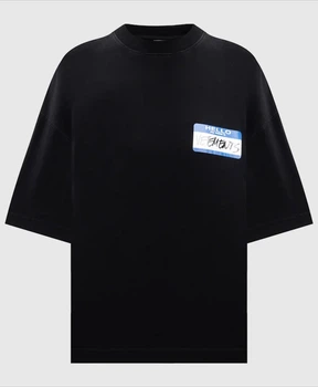 Чоловіча футболка з логотипом Vetements Розмір L Чорний
