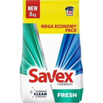 Пральний порошок Savex Premium Fresh 8 кг