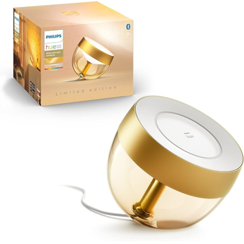 Philips Hue Настільний світильник розумний Iris, 2000K-6500K, RGB, ZigBee, Bluetooth, димування, золотий