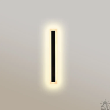 Светильник бра SOLEIN 16W LED 60см Esllse черный 600x80x44мм IP65 настенный 16Вт 1025Lm 3000К теплый свет