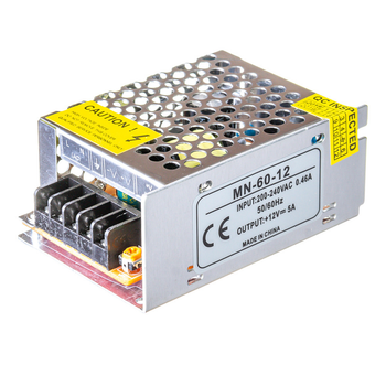 Блок живлення Power Supply 12V-5А-60W MN IP20