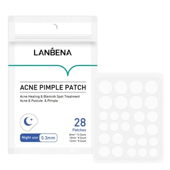 Точечные наклейки-патчи от акне ночные LANBENA Acne Pimple Patch Night Use (28 шт)