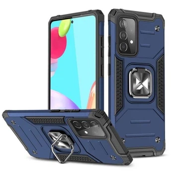 Чехол Wozinsky Ring Armor Case Kickstand Tough Rugged Cover for Samsung Galaxy A52s 5G A52 5G A52 4G Blue