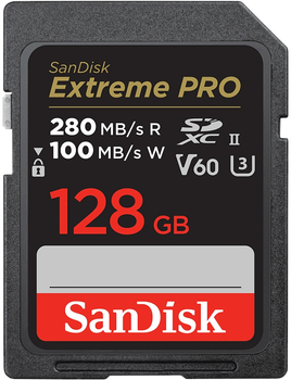 Карта памяти SanDisk SDXC Extreme Pro 128GB V60 UHS-II (U3) (0619659202132)