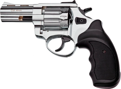 Револьвер флобера STALKER 3 "Нікель. Матеріал рукояті - пластик Black