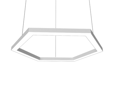 Светильник светодиодный подвесной, потолочный Шестиугольник 220V 108W 13000Lm 6000k 500*6 драйвер снаружи LEDUA