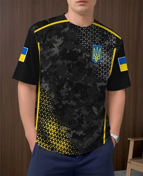 Футболка чоловіча Яскраво піксель XL чорна