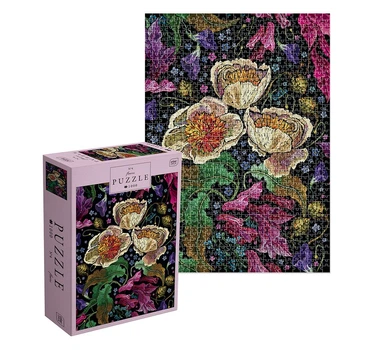 Пазли тришарові серія Flowers 4, розмір 48х67 см, 1000 шт. INTERDRUK