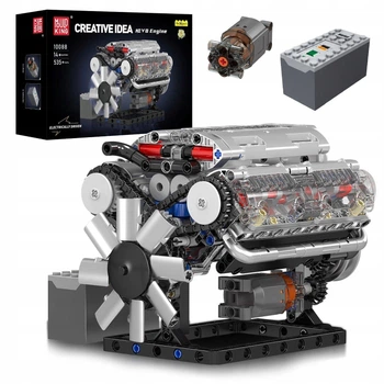 Конструктор бензиновий двигун V8 ENGINE восьмициліндровий мотор