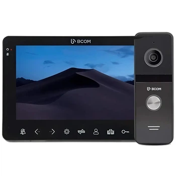 Комплект відеодомофона BCOM BD-780FHD Black Kit 7" IPS 16:9 1024×800 камера Full HD 1920x1080 (99-00016542)