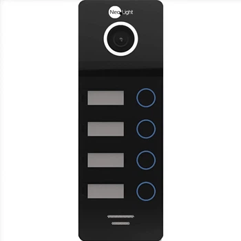 Вызывная панель с камерой на 4 абонента NeoLight MEGA/4 защита IP66 Черный (99-00013835)