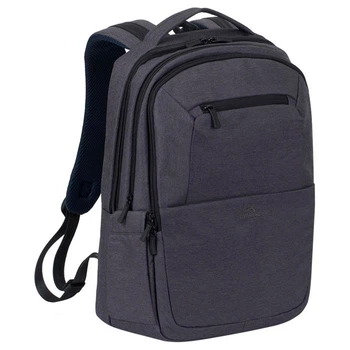 Rivacase 7765 — рюкзак для 16" ноутбука, чорний, з блискавкою, зносостійкий поліестер