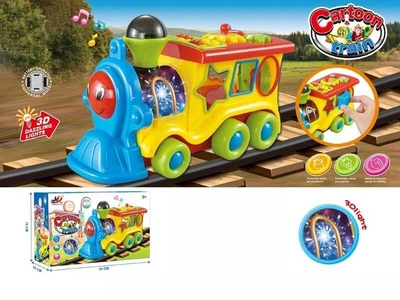 Музыкальный паровозик-сортер Jinkaixuan Toys свет, звук 3204
