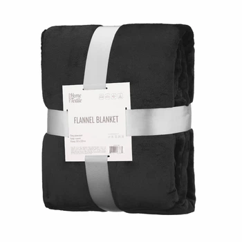 Плед ARDESTO Flannel 160х200 см чёрный