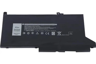 Батарея DJ1J0 для ноутбука DELL Latitude 7280 7290 7380 7480 E7490 (11.4V 42 Wh) Replacement