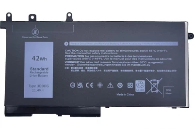 Батарея 3DDDG для ноутбука DELL Latitude 5280 5290 5590 (11.4V 42 Wh) Replacement