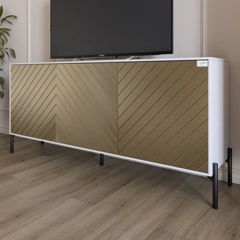 Тумба Lion Амарант 168x40x76.5 см Нимфея Альба/Перламутровый металлик (LION-043047)