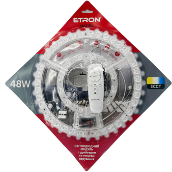 Світлодіодний модуль 48W 3000-6500К IP20 MATRIX ETRON, ремкомплект для розумного світильника Smart з пультом