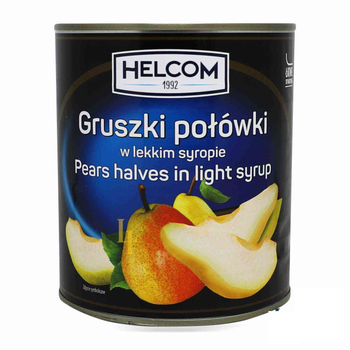 Груши Helcom половинки в сиропе 850 мл (5907431657672)